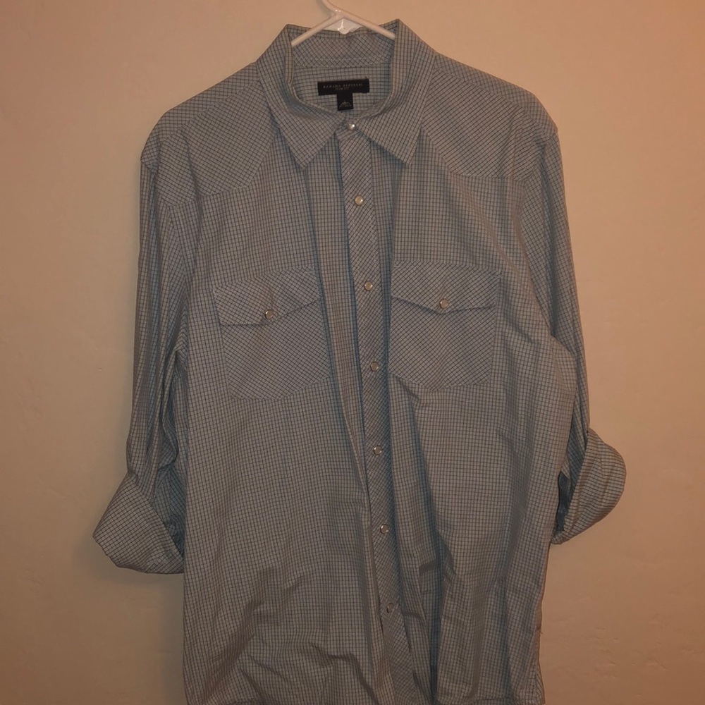 Banana republic snap down shirt